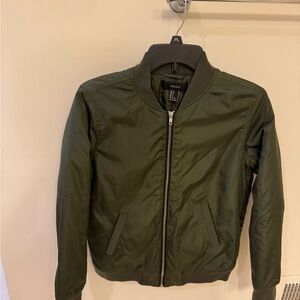 Forever 21 Olive Bomber Jacket